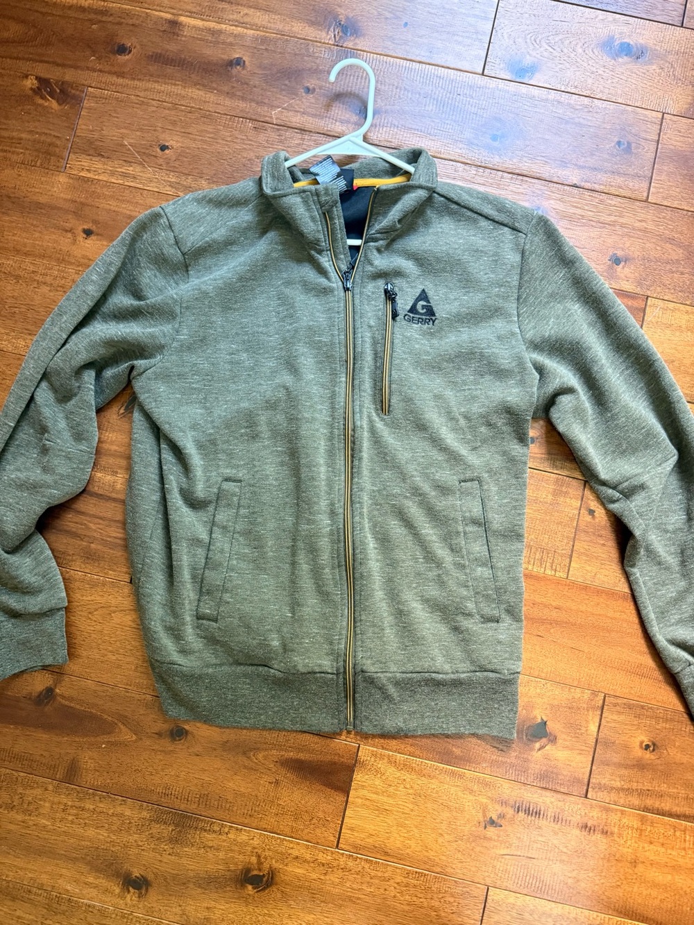 Gerry Weber Men's Olive Zip-Up Knit Jacket